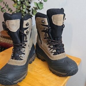 Bass Men's Black and Brown Rain & Snow Boots